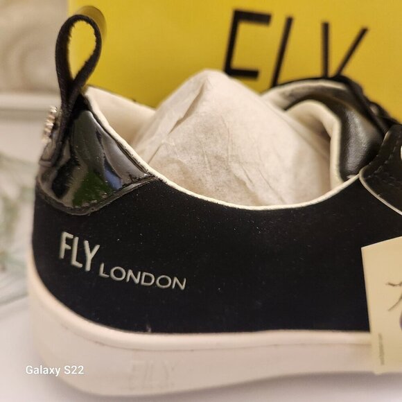 Fly London Black "Maco833Fly" Sneakers. NIB. Size EU 36/US 5.5/6 - Picture 2 of 14
